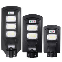 (150LED) 150/300/450LED Solar Street Light PIR Motion Sensor Wall Lamp With Remote Waterproof
