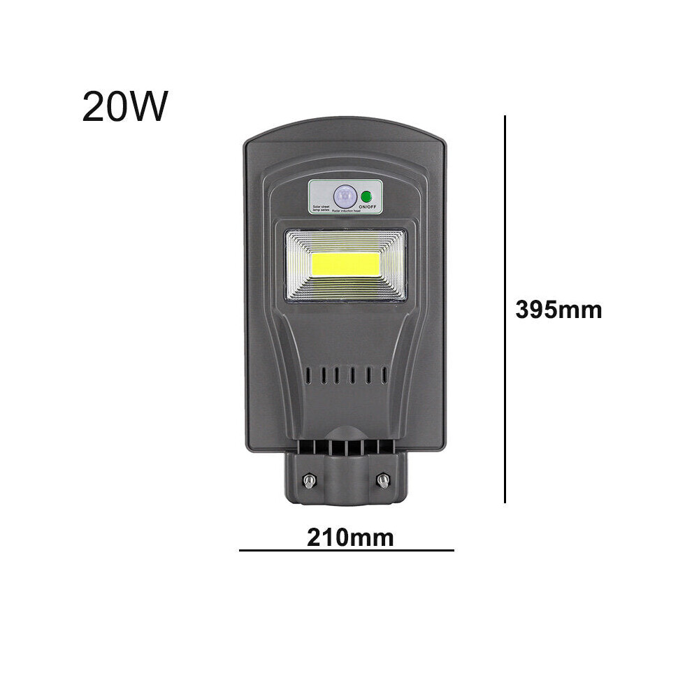 (20W) 20W 40W 60W Solar Powered PIR Motion Sensor Street Lamp Outdoor Garden Yard Light