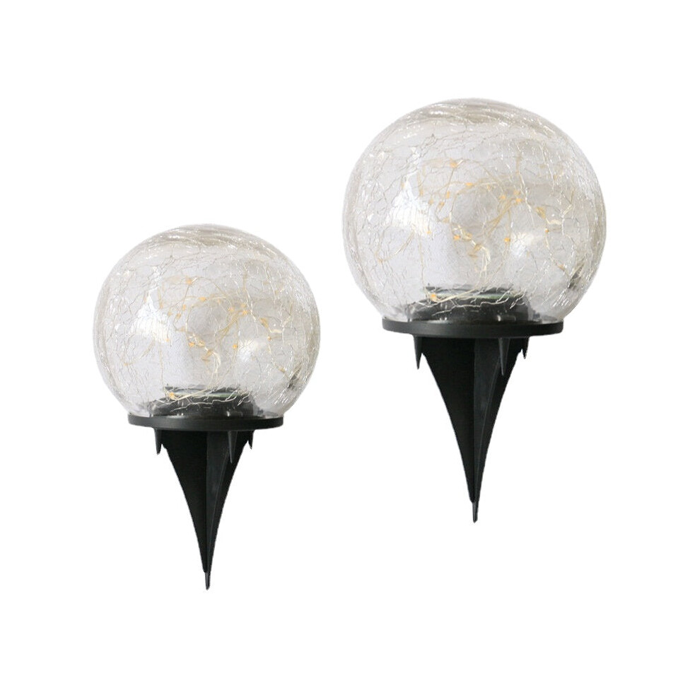 (120mm) 10CM/12CM Outdoor Solar Garden Lamp Crack Ball Grass Lamp Garden Buried Lamp Waterproof Solar Lamp-image-OPC-PFZRGYT-NEW