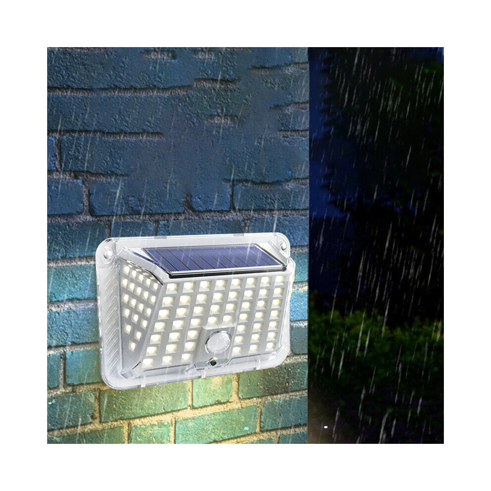 100 LED Solar Light Garden Wall Lamp Motion Sensor Street Light Outdoor IP65 Waterproof