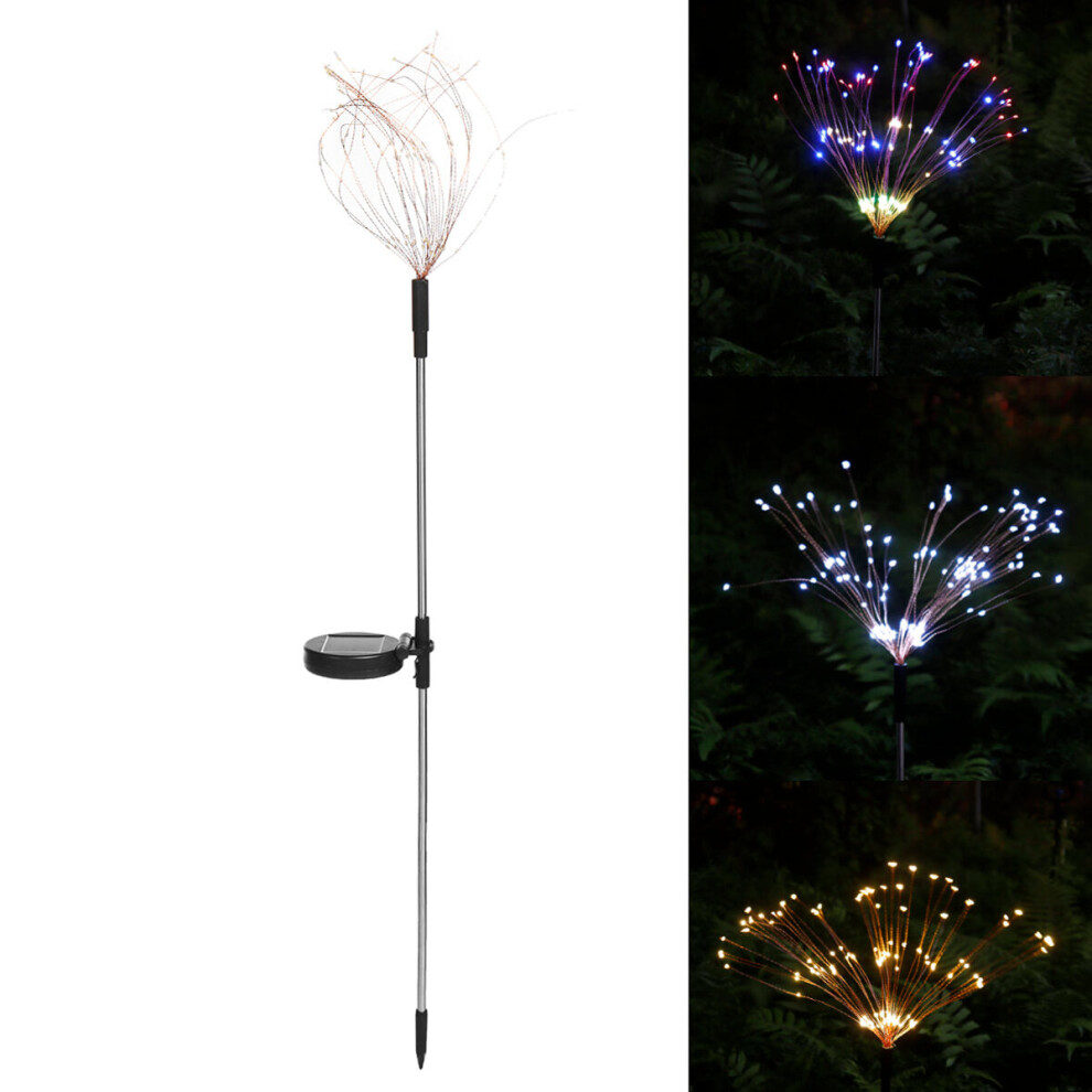 (Warm White, 150LED) 90/120/150 LED 2Modes Solar Garden Lights Solar Lights Solar Powered String Light with 2 Lighting Modes Twinkling and Steady-ON