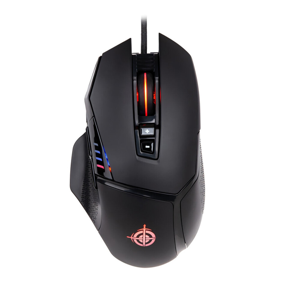 Wired Mouse Rgb Backlight 8-Key Macro Programming 5000Dpi Gaming Mice Mechanical Macros Define Game Mouse Black 6112212788097