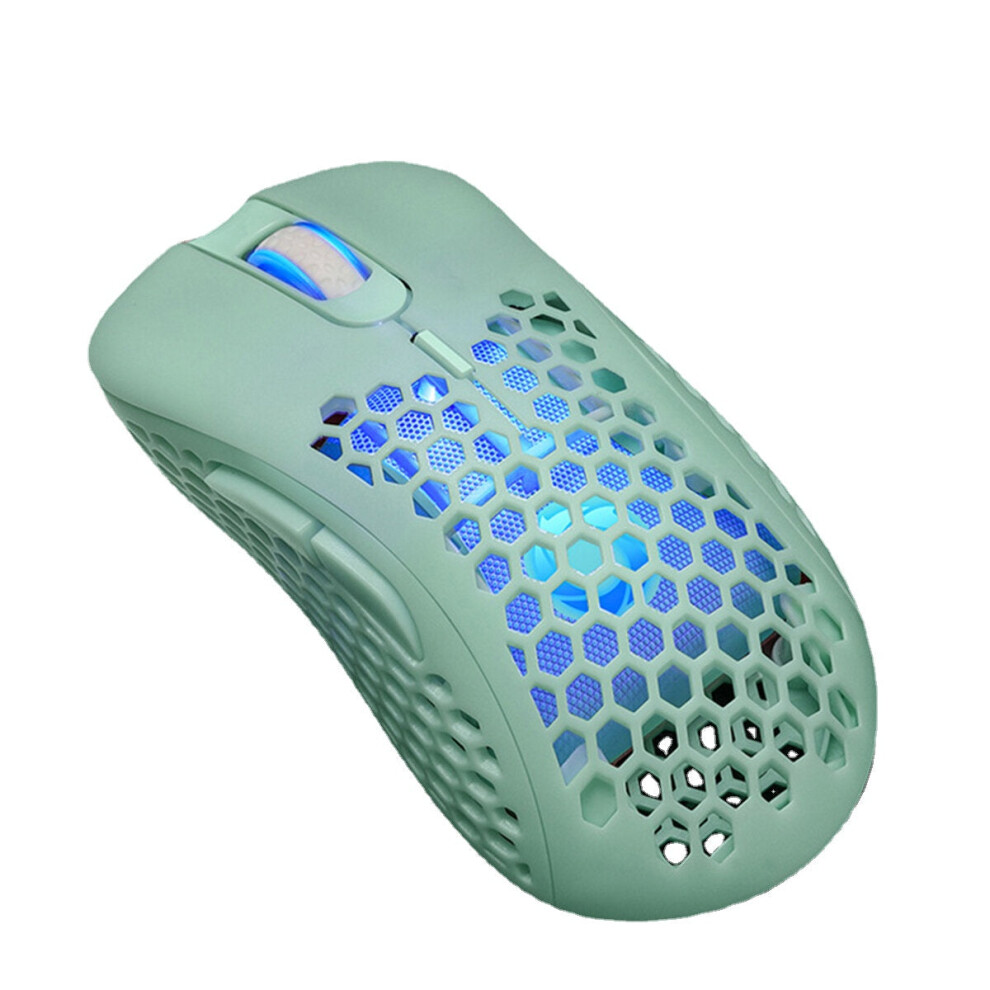 () Magic V18 Wired Game Mouse Breathing Colorful Hollow Honeycomb 3200Dpi Gaming Mouse Usb Wired Gamer Mice For Computer Laptop Pc Green/Light 6112212788264