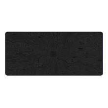 (Dark Grey) Circuit Diagram Extra Large Mouse Pad 900*400*4MM Thickened Locked Edge Keyboard Pad Non-Slip Rubber Desktop Mouse Mat for Home Office Game