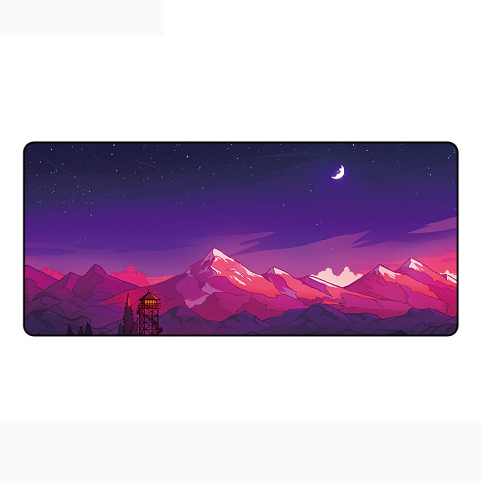 (night sky) Extra Large Mouse Pad 900*400*4mm Keyboard Pad Desktop Non-slip Rubber Lockrand Table Mat For Home Office