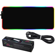 (400x900x3mm) RGB Large Mouse Pad LED Gaming Mouse Pad Gamer Mousepad LED Light Illuminated USB Wired Colorful Luminous Non-Slip Mouse Mice