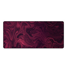 (Red) Extra Large Mouse Pad Liquid Style Anti-slip Rubber Gaming Keyboard Pad 900*400*4mm Desktop Table Protective Mat for Home Office