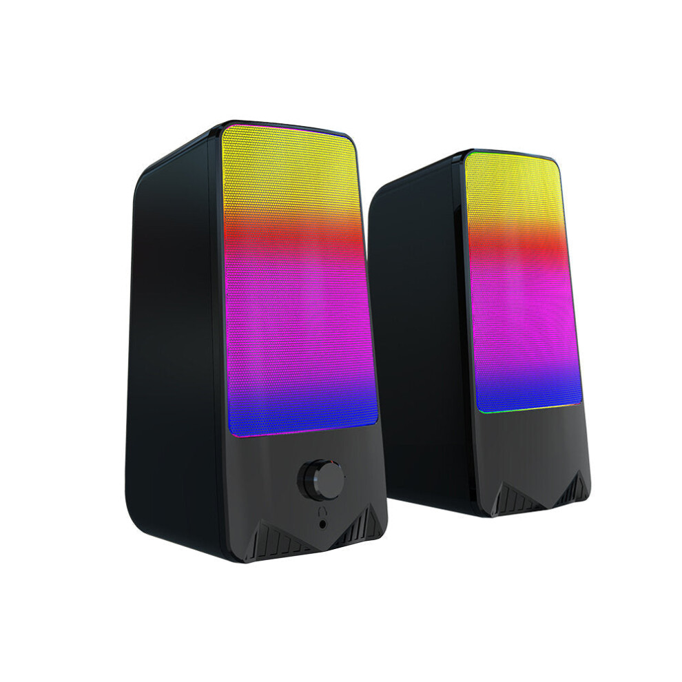 Bluetooth Rgb Gaming Speaker 6D Surround Stereo Bass Subwoofer Computer Desktop Speaker 6212557257644