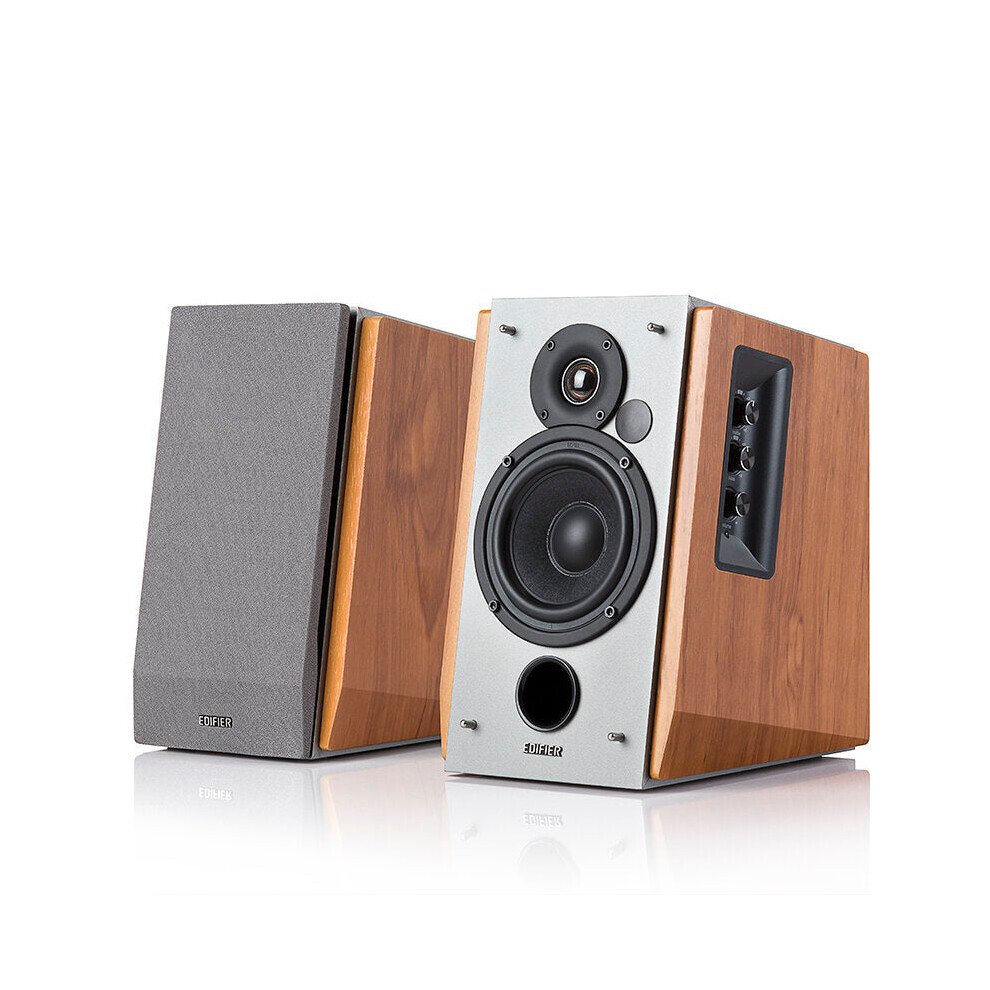Subwoofer Multimedia Computer Speaker Desktop 2.0 60W Wooden Bass Bookshelf Active Speaker 6112212095713