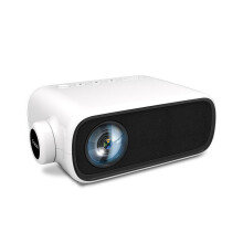 (US Plug) Mini LED Projector 1080P Supported 16:9 Phone Same Screen Mirroring Portable Projector for Outdoor Movie Home Theater Entertainment
