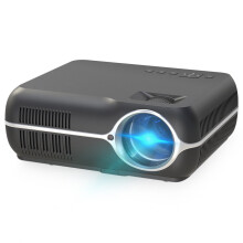 (Black, AU Plug) MINI Projector 1280x720P 2600 lumens LED Proyector for 1080P Home Cinema 3D Video Beamer Basic Version