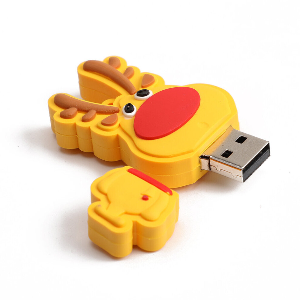(16Gb) Christmas Deer Usb2.0 Flash Drive Pendrive Cartoon Usb Disk Christmas Gift 16G 32G 64G 128G 6112212993583