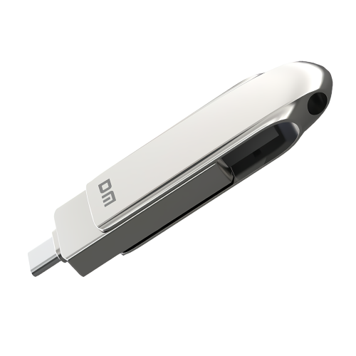 (256GB) Type-C & USB3.2 Gen1 Flash Drive Dual Interface Solid State Storage Flash Disk 128G 256G 512G 360 Rotation Thumb Drive 2