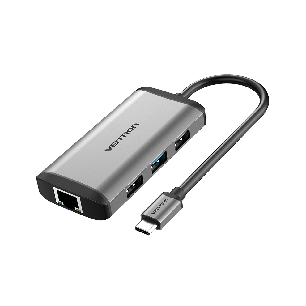 Type-C To HDMI RJ45 USB3.0 PD Converter Type-C Multifunction Adapter Hub