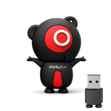 (32G) Cute USB3.2 Gen1 Flash Drives Small Black Shockproof Thumb Drive 128G 64G 32G Creative High-speed U Disk