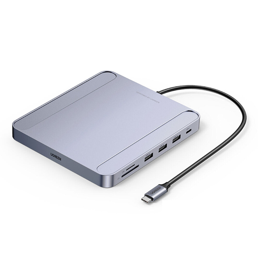 All-in-one Docking Station 7-in-1 USB-C Hub SD/TF Card Slot Network Port for iMac Laptop Tablet