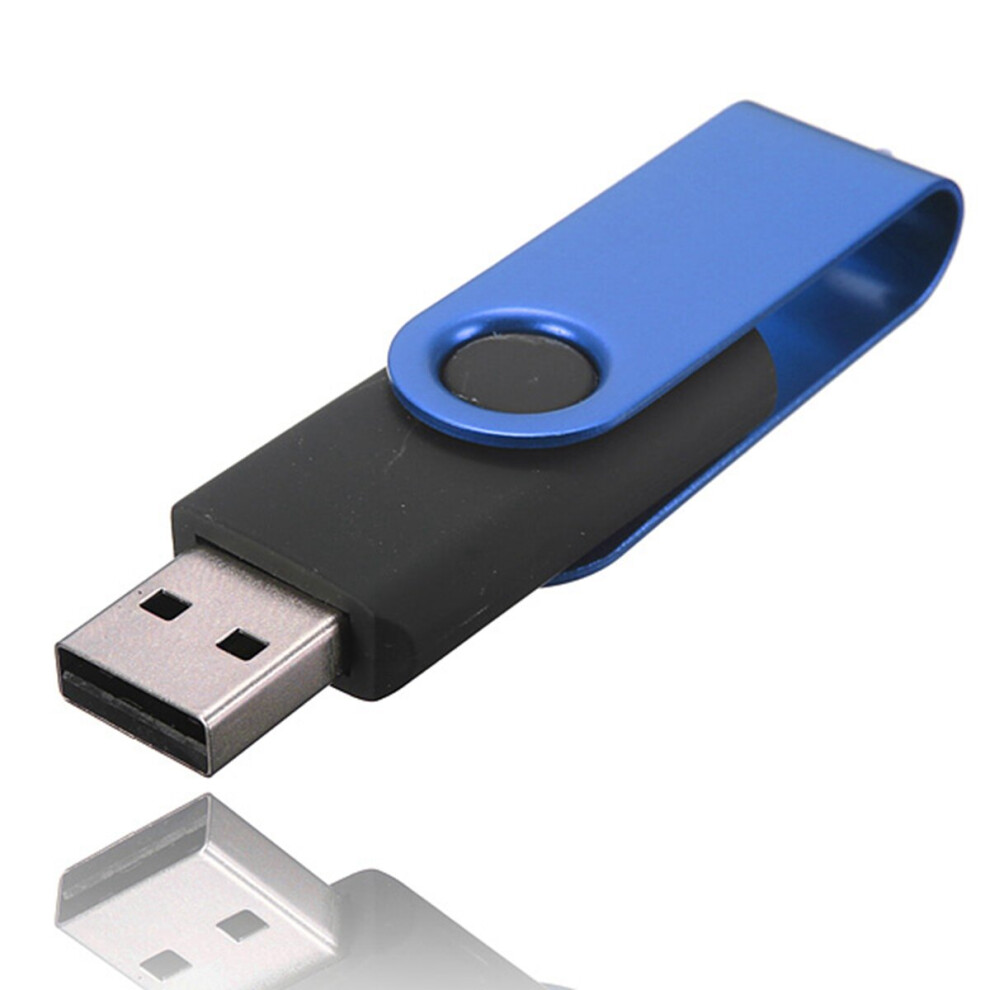 (Blue) 8Gb Usb 2.0 Flash Drive Thumb Memory U Disk 360 Rotatable Pendrive Blue 6112213002383