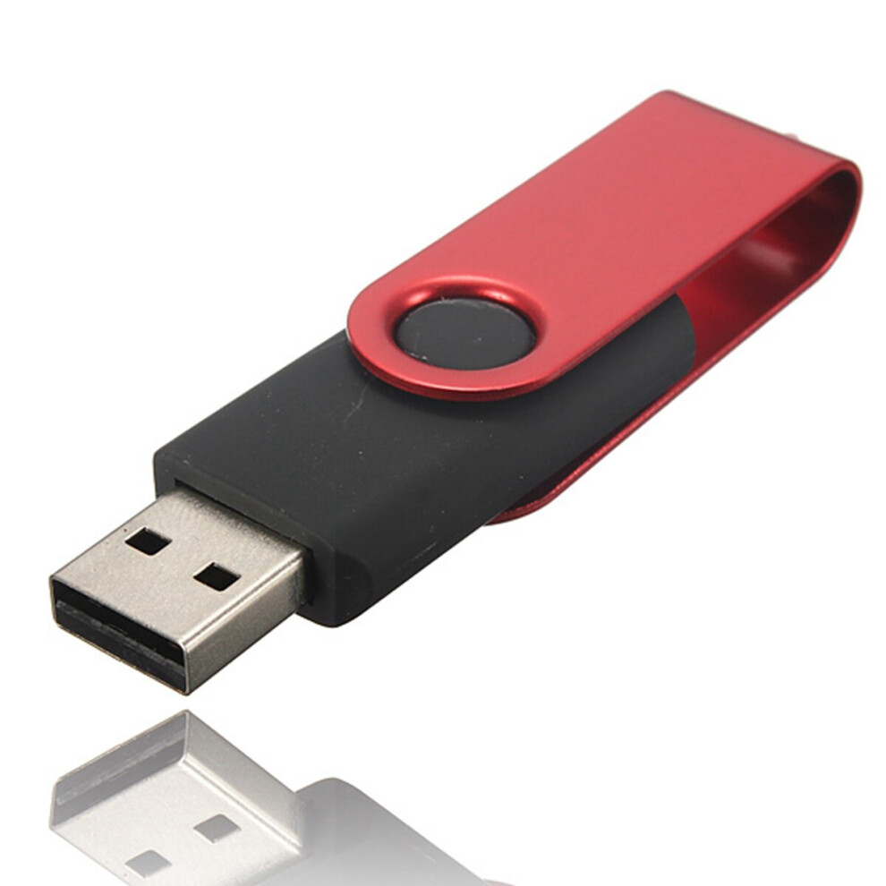 (Red) 8Gb Usb 2.0 Flash Drive Thumb Memory U Disk 360 Rotatable Pendrive Red 6112213002413