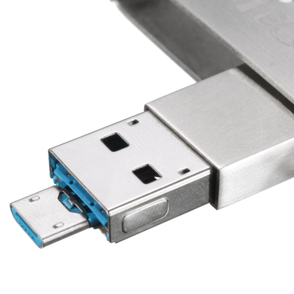 (64GB) 8/16/32/64GB 2 in 1 USB2.0 Mirco USB OTG Flash Drive U Disk Pendrive With Key Ring