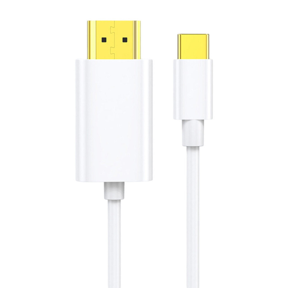 Phone HD Projection Line 1920*1080P 2M TPE Cable Type-C to HDMI-Compatible Adapter for Computer TV Projector Android Phone