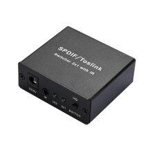 SPDIF/ToslinK Video Switcher 2x1 with IR