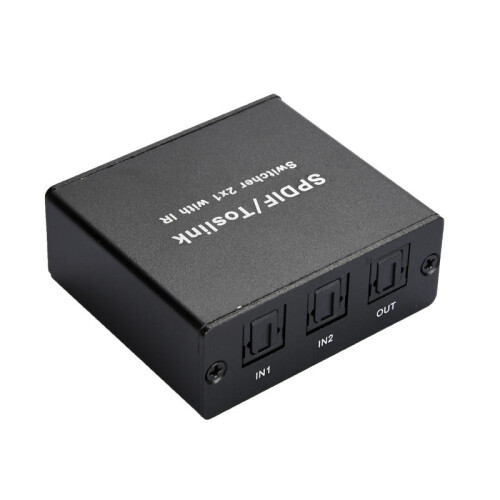SPDIF/ToslinK Video Switcher 2x1 with IR 2