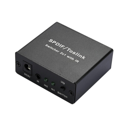SPDIF/ToslinK Video Switcher 2x1 with IR 1