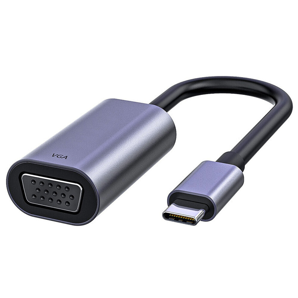 Type-C to VGA HD Converter Adapter Connectors 1080P HD USB-C Video Adapter Cable for Notebook Macbook Projector
