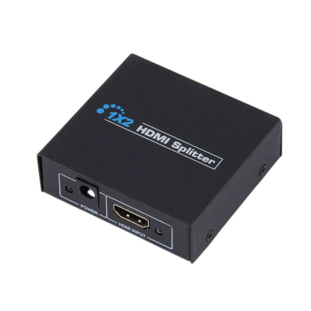 (US Plug) Video HD Splitter Adapter 1 In 2 Out Dual Display Full HD 1080P Splitter Adapter Amplifier Hub EU Plug US plug