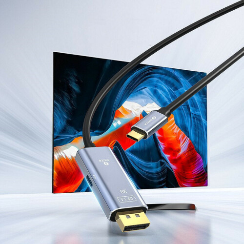 Type C to Displayport Cable with 100WPD Charging Version 1.4 8K/144HZ to DP Cable 1.5M 2