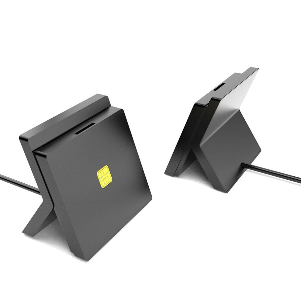 USB 2.0 Smart Card Reader 2-in-1 CAC ID SIM Card Reader