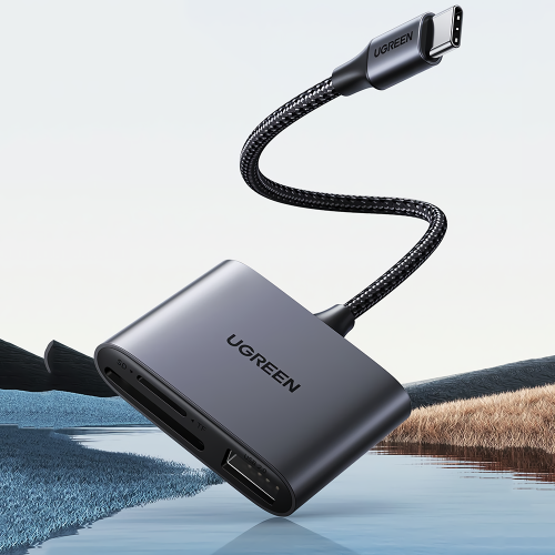 3 in 1 USB-C Card Reader Type C to USB SD TF Card Reader for Laptop Accessories Memory Card Adapter SD Card Reader 2