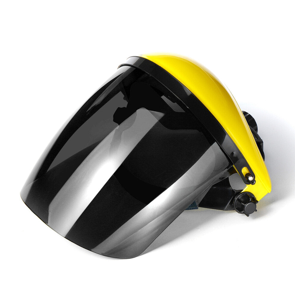 (Black) Welding Mask Clear Face Shield Screen Mask Visors Eye Face Protection Scratch Resistant Lens