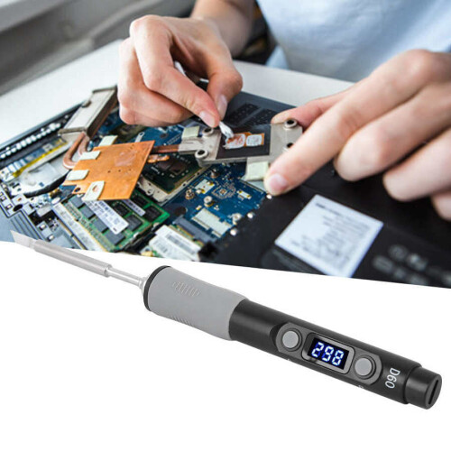 60W Digital Soldering Iron Station DC12-24V Type-C Interface 100-400 Adjustable Temperature 2