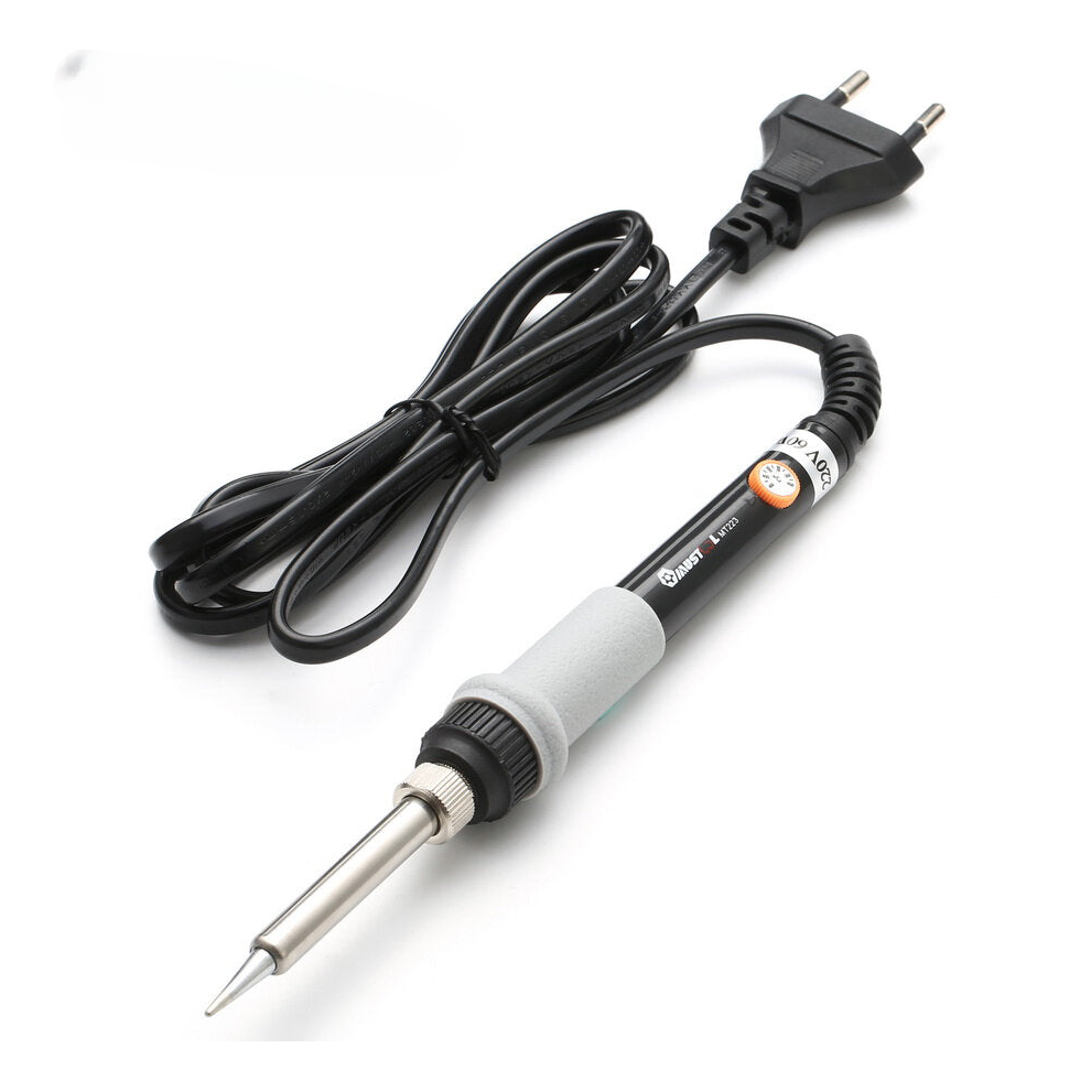(EU Plug) 60W Adjustable Temperature Electric Solder Iron with 5pcs Solder Tips