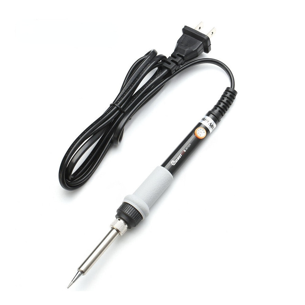 (US Plug) 60W Adjustable Temperature Electric Solder Iron with 5pcs Solder Tips
