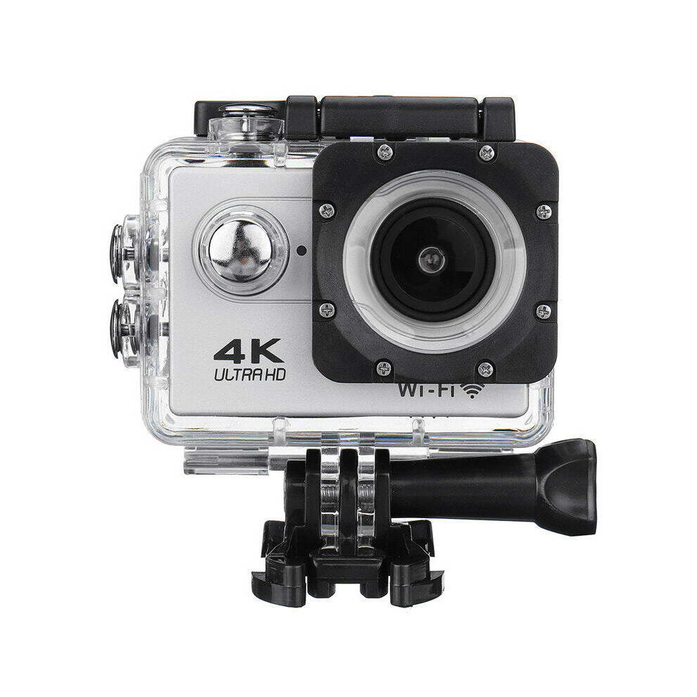 (Silver) Action Camera Wifi 4K Sports Camera Ultra Hd 30M 170 Wide Angle Waterproof Dv Camcorder With Eis Gyroscope Dual Anti Shake Silver 6112211898667