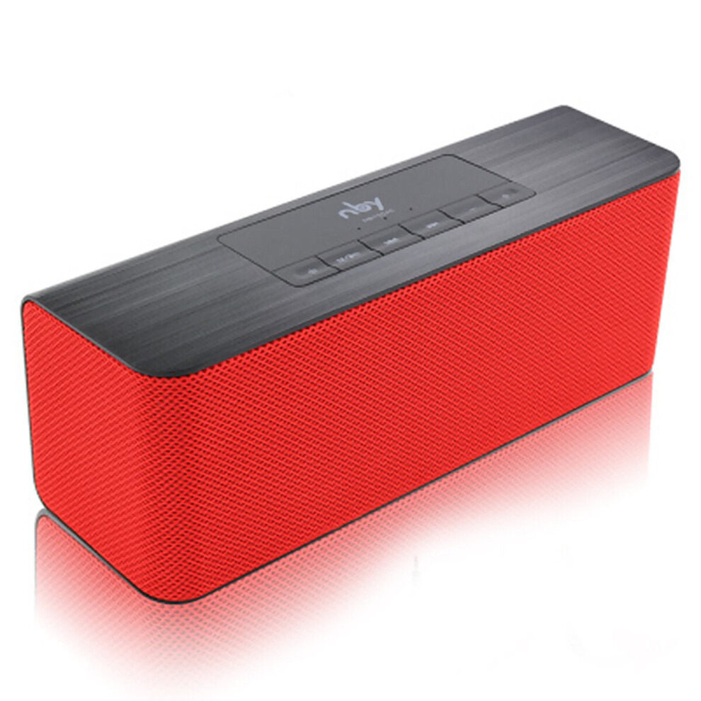 (Red) 10W Wireless Hi-Fi Bluetooth Speaker Bass Stereo Subwoofer Aux Tf Fm Usb Red 4962949978740