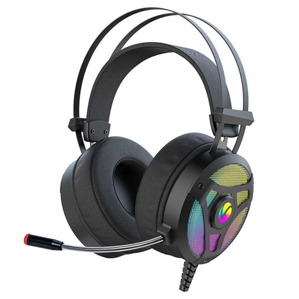 Gaming Headset 7.1 Virtual Surround Sound 50Mm Driver Unit Rgb Powerful Bass Noise Reduction Mic For Pc Light 6112212798744