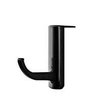(Black) Portable Headset Wall Hook Universal Headphone Hanger PC Monitor Earphone Stand Rack