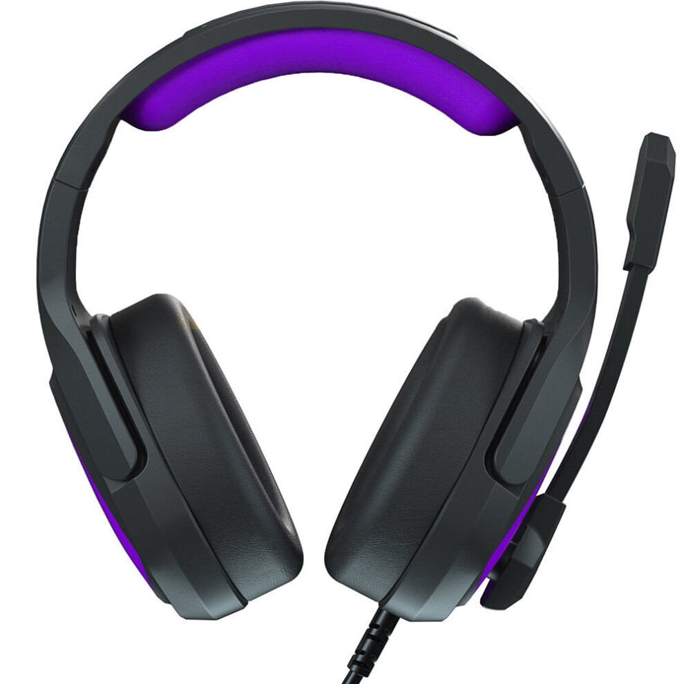 (Purple) Game Headset 3.5Mm Audio Interface Omnidirectional Noise Isolating Flexible Microphone For Ps4 Xbox S/X Laptop Pc Purple 6112212802304