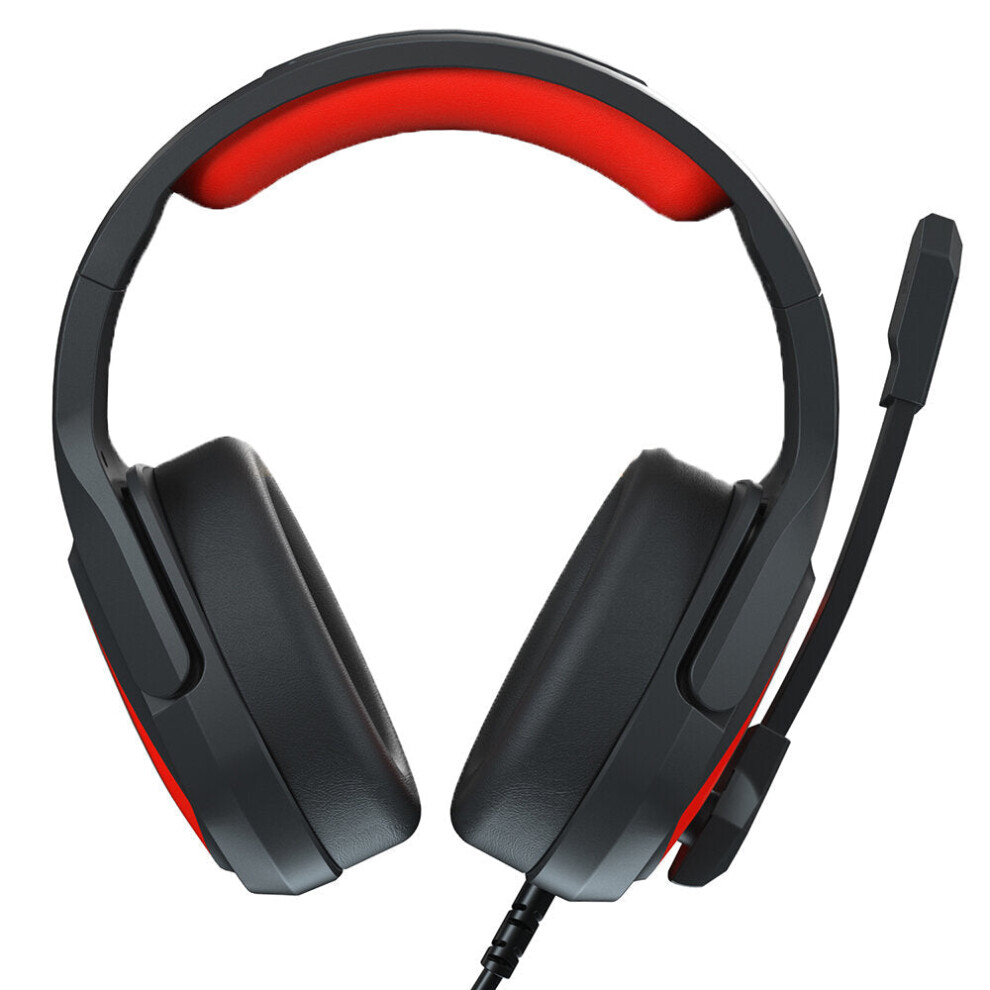 (Red) Game Headset 3.5Mm Audio Interface Omnidirectional Noise Isolating Flexible Microphone For Ps4 Xbox S/X Laptop Pc Red 6112212802311