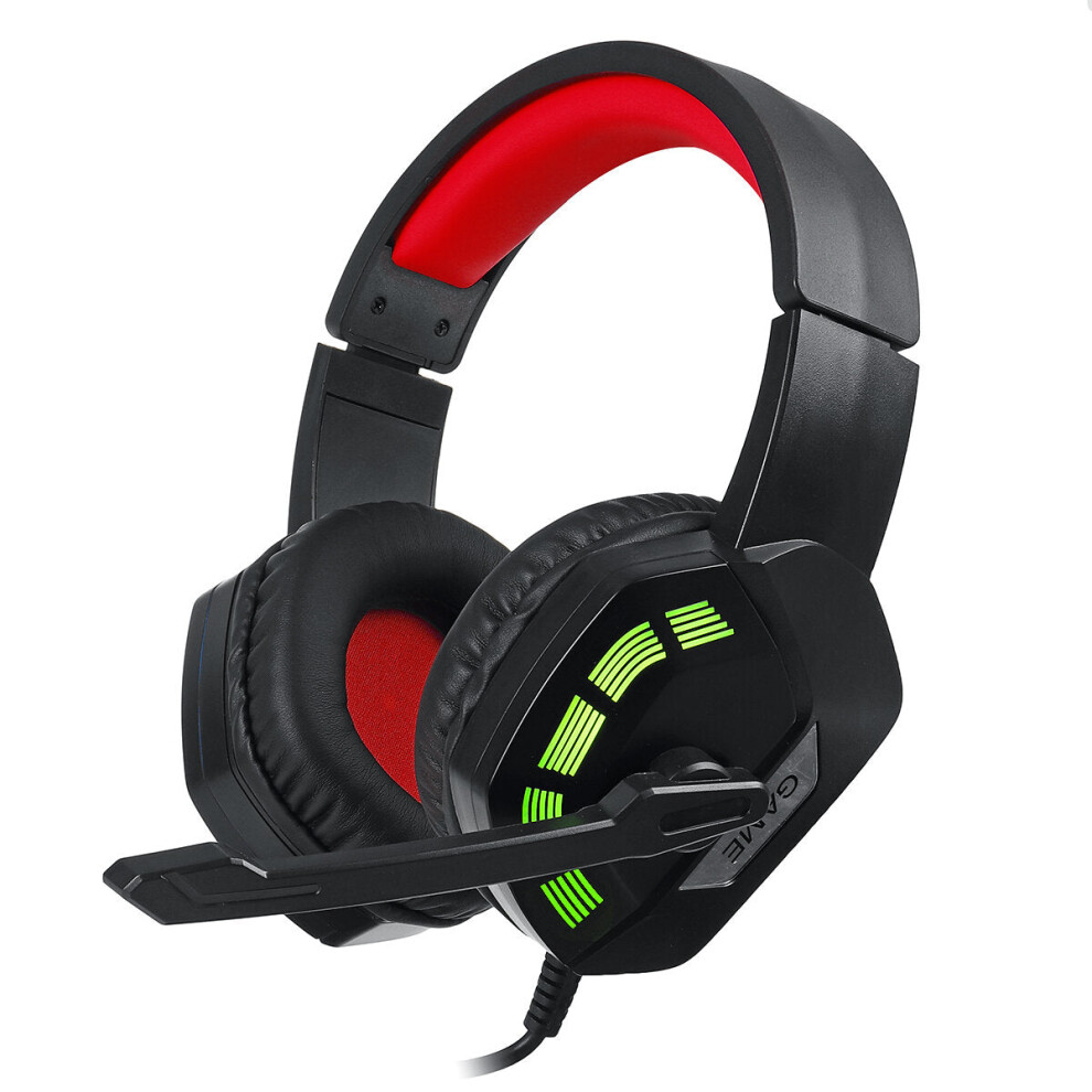(, Usb) Gaming Headset Surround Sound Music Earphones Usb 7.1 & 3.5Mm Wi Rgb Backlight Game Headphones With Mic Red 6112212800508