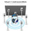 Gaming Headset Virtual 7.1 Sound Effect USB Interface Omnidirectional Flexible Microphone for PS4 Laptop PC 4