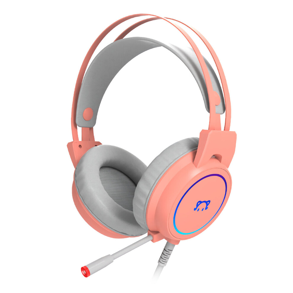 (Pink, 7.1 channel + USB) Gaming Headphone 7.1 Channel 50mm Driver USB Wired / 3.5mm Wired LED Light Gamer Headset with Mic for Computer PC PS3/4