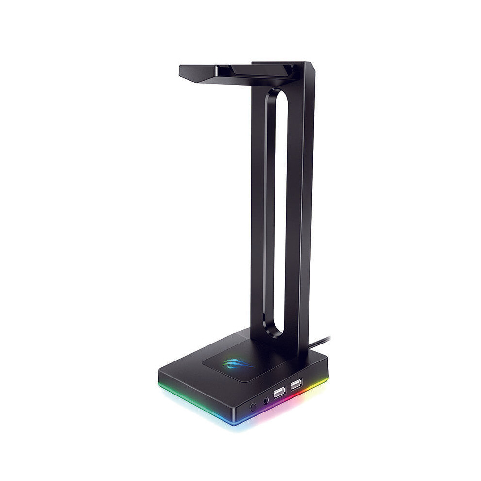 Rgb Headphones Stand With 3.5Mm Aux And 2 Usb Ports Headphone Holder For Gamers Gaming Pc Accessories Desk 8727971584415