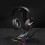 (Red) RGB Light-emitting Headphone Stand Headset Hook Holder Display Rack Storage Tools Anti-slip Aggravating Base 3