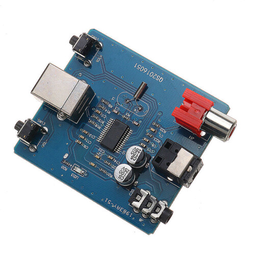 DAC Decoder PCM2704 USB To S/PDIF Sound Card Board 3.5mm Analog Output Coaxial Hi-Fi Module
