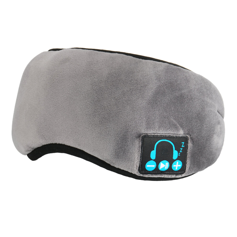 Greenzech Grey (Grey) Wireless Bluetooth 5.0 Stereo Sleeping Eye Mask Music Headset Eye Cover