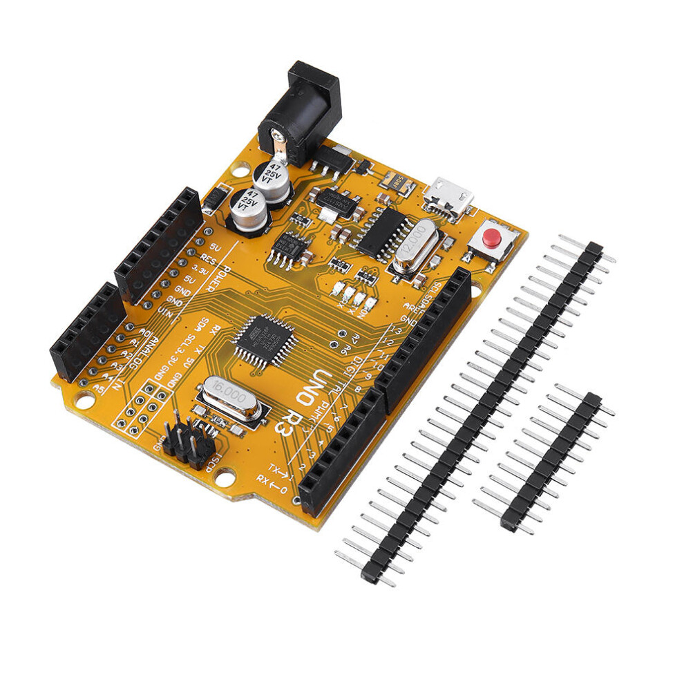 3pcs ATmega328P UNO R3 Development Board Improved Version Enhanced SCM Yellow Module